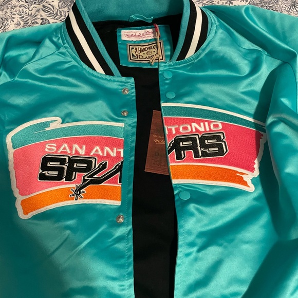 Sam Antonio Spurs Mitchell & Ness Satin Jacket - Picture 4 of 16